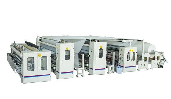 آلة تصنيع ورق التواليت الأوتوماتيكي PLC تحكم قابل للبرمجة عملية سهلة
